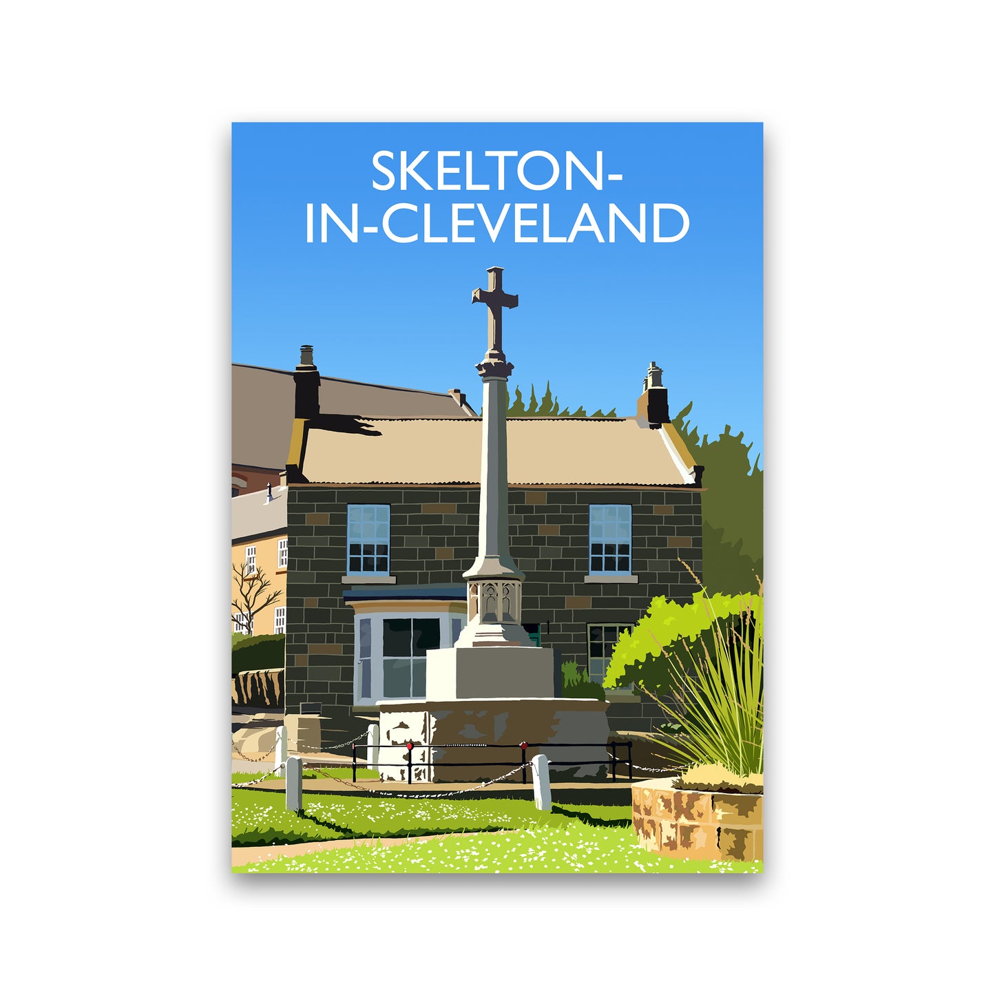 Skelton-in-Cleveland portrait Travel Art Print by Richard O'Neill