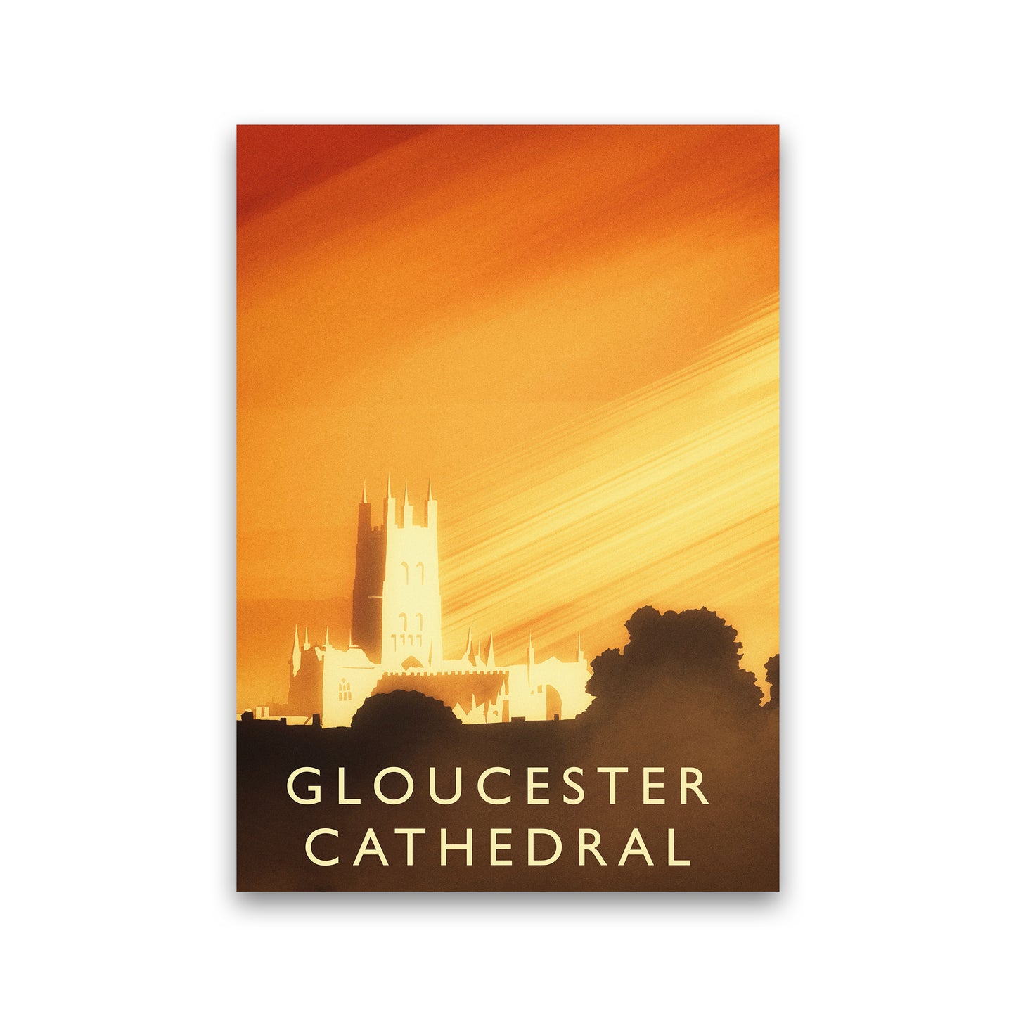 Gloucester Cathedral portrait Travel Art Print by Richard O'Neill