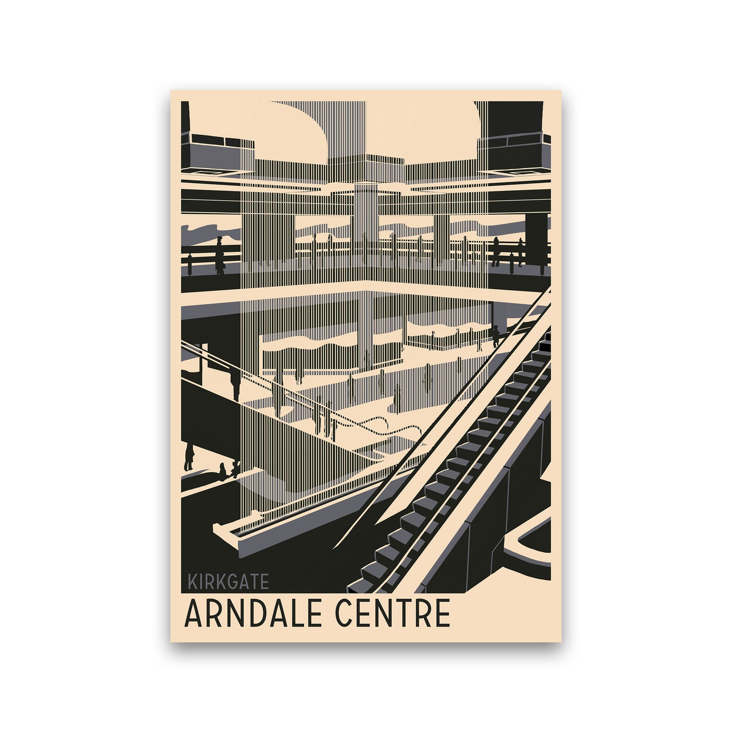 Kirkgate Arndale Centre Travel Art Print by Richard O'Neill