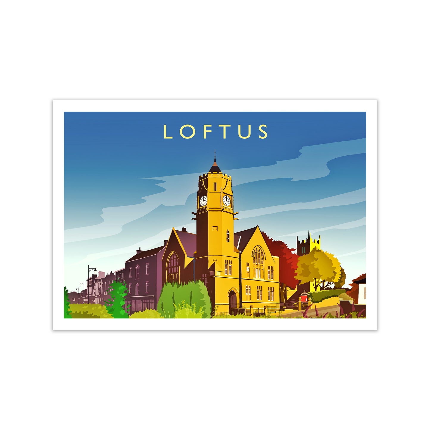 Loftus 2 Travel Art Print by Richard O'Neill