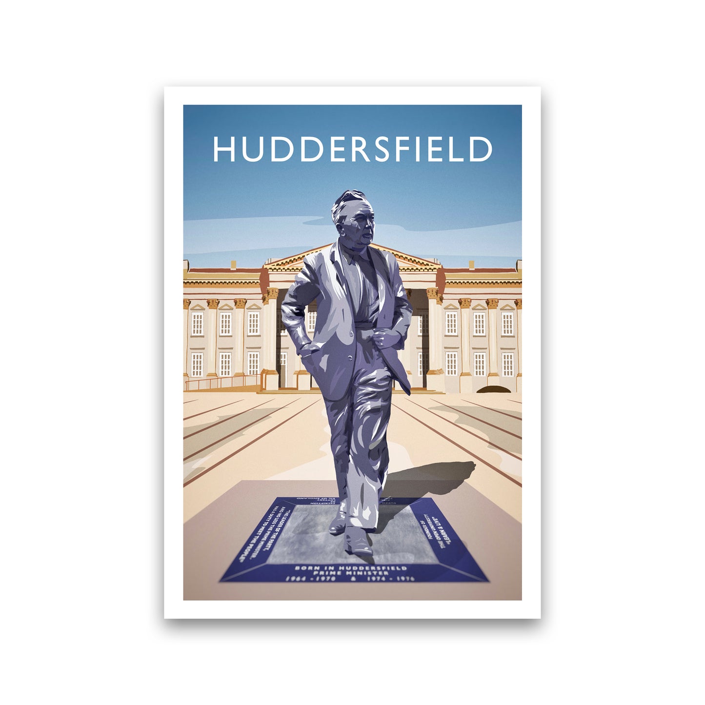 Huddersfield Portrait Travel Art Print by Richard O'Neill