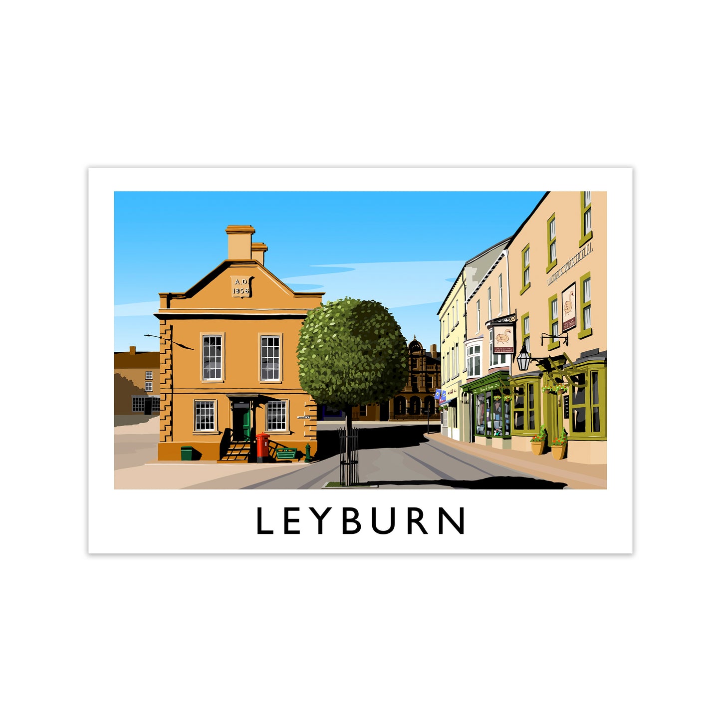 Leyburn 3 Travel Art Print by Richard O'Neill