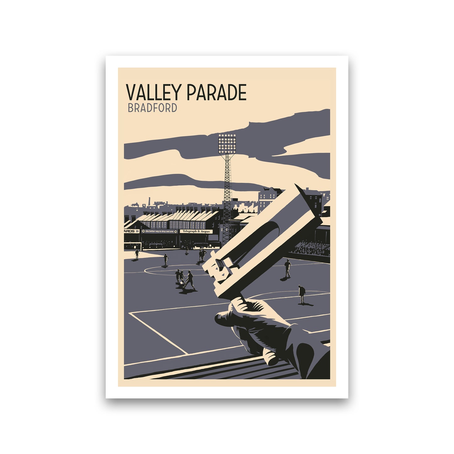 Valley Parade Travel Art Print by Richard O'Neill