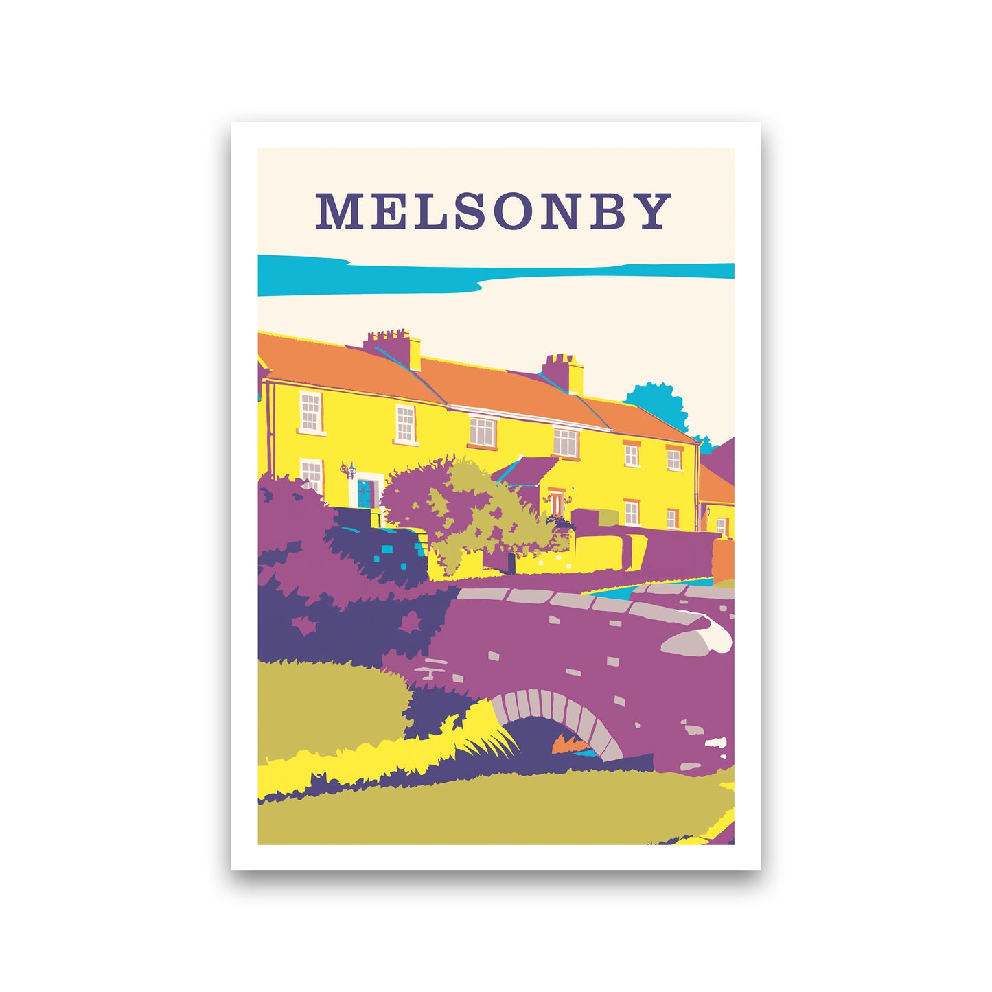 Melsonby Portrait Travel Art Print by Richard O'Neill