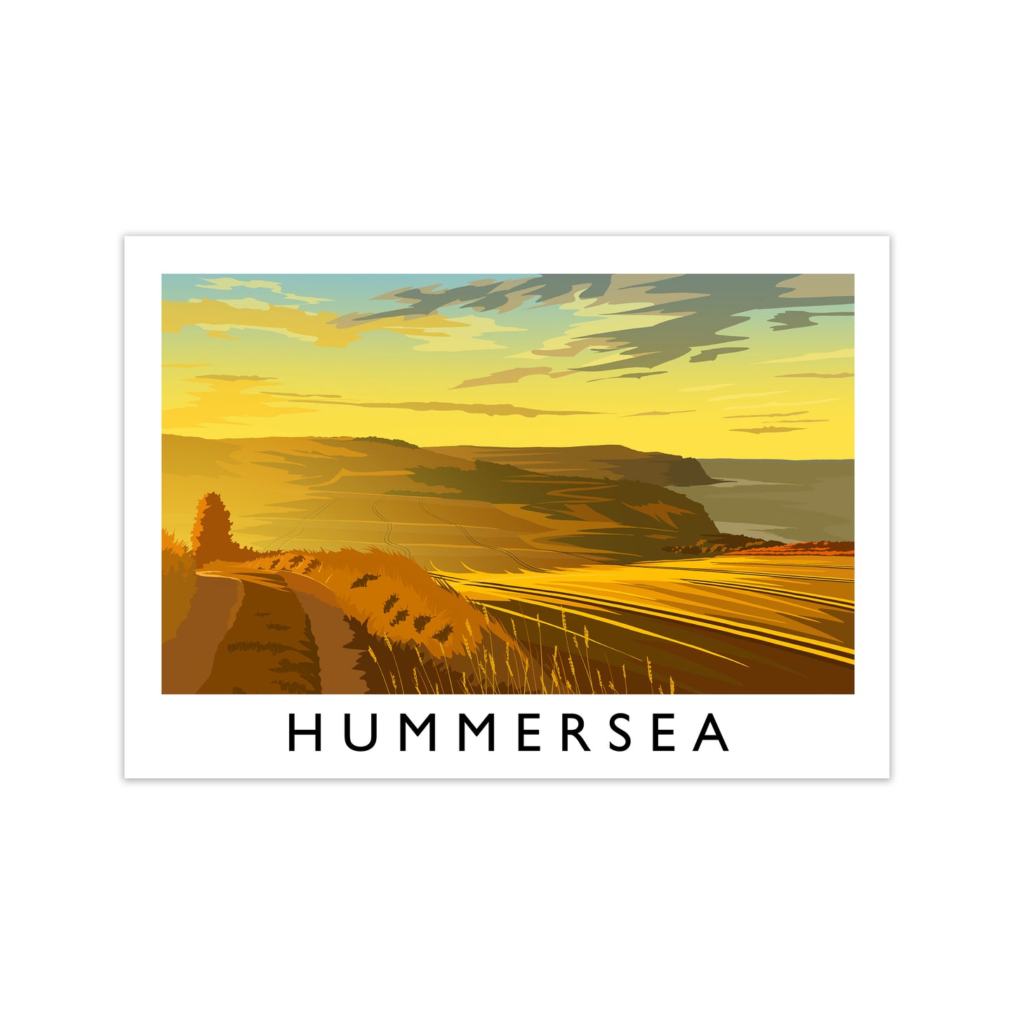 Hummersea Travel Art Print by Richard O'Neill