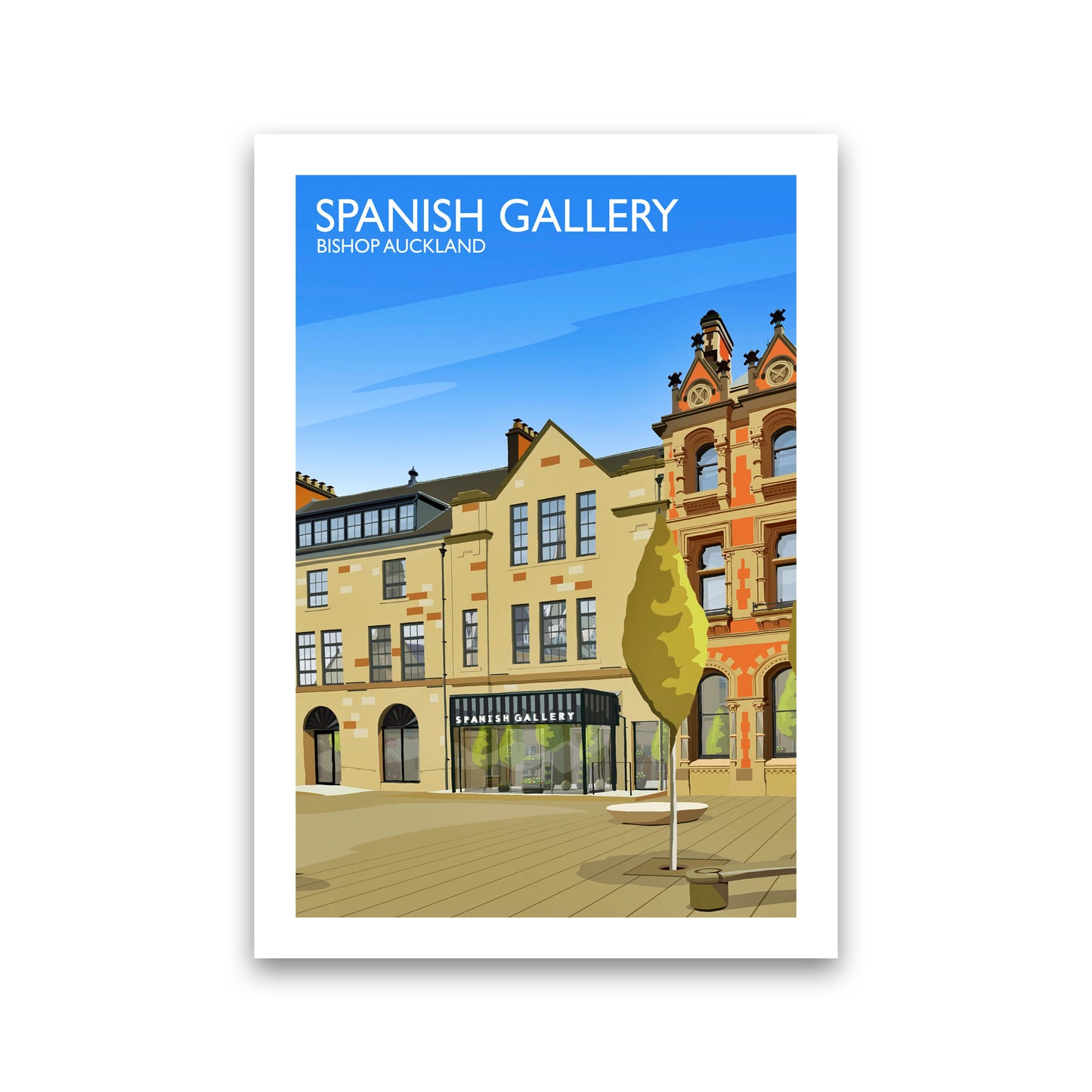 Spanish Gallery portrait Travel Art Print by Richard O'Neill