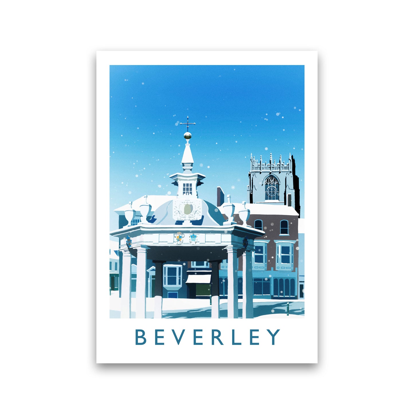 Beverley (Snow) 2 portrait Travel Art Print by Richard O'Neill