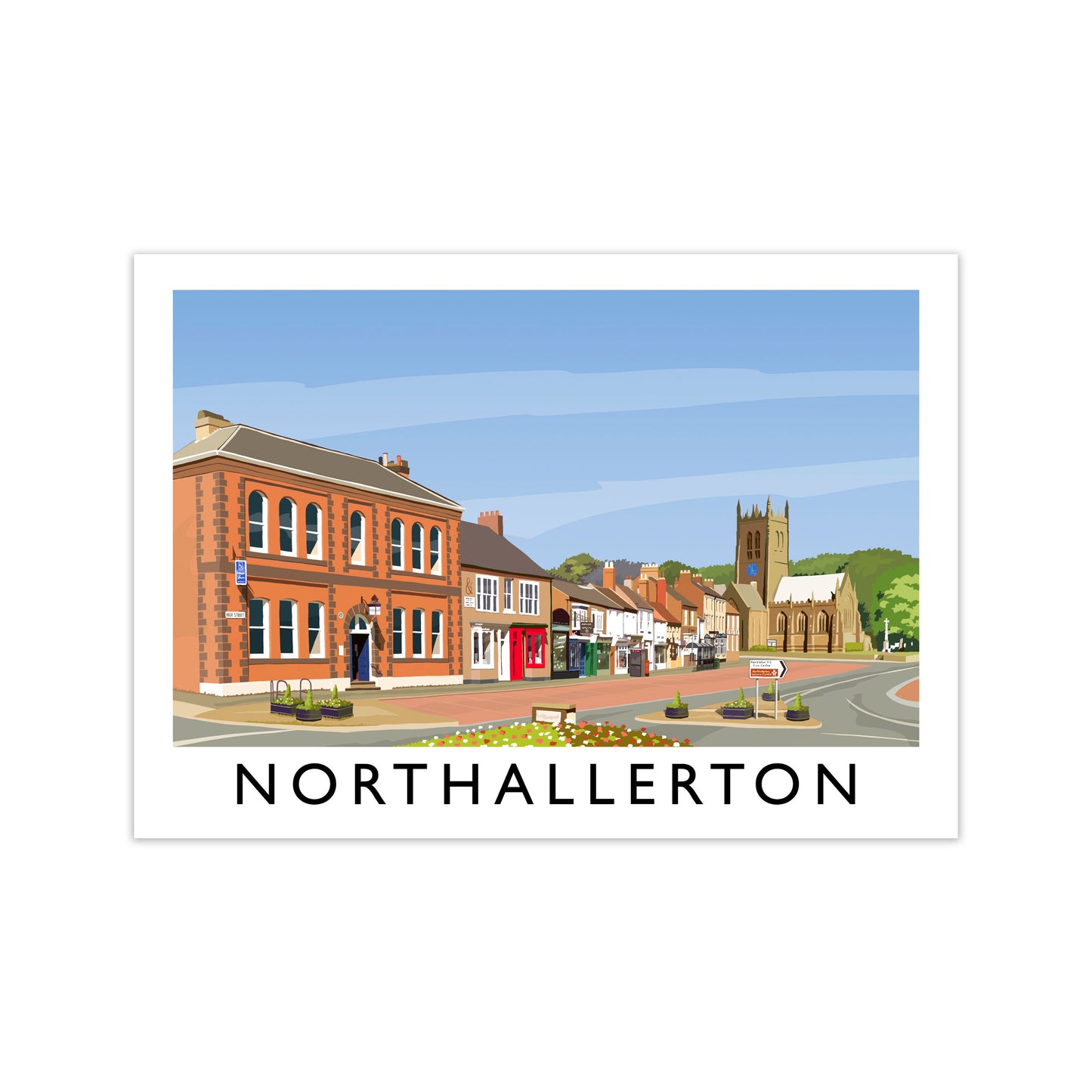 Northallerton 5 Travel Art Print by Richard O'Neill