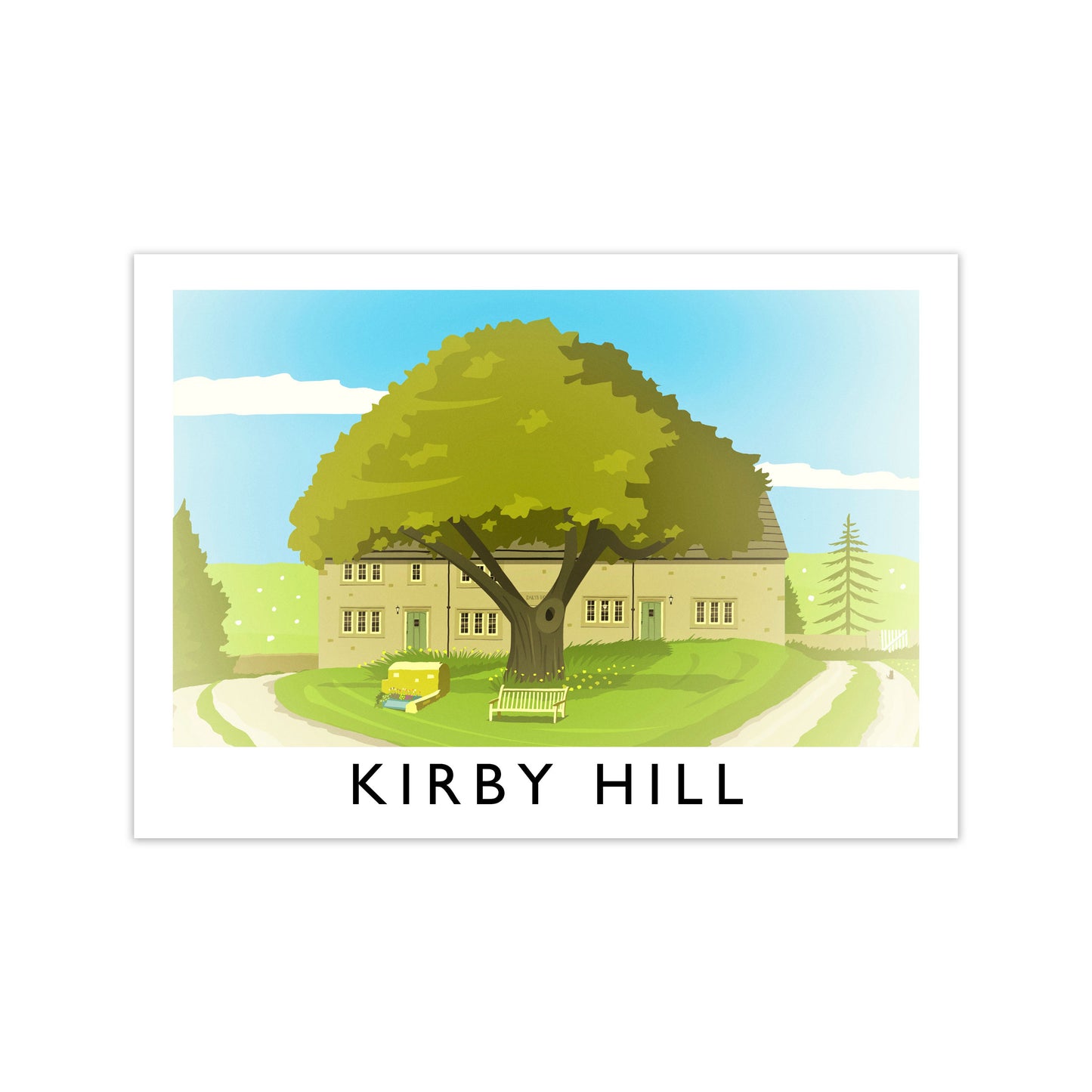 Kirby Hill Travel Art Print by Richard O'Neill