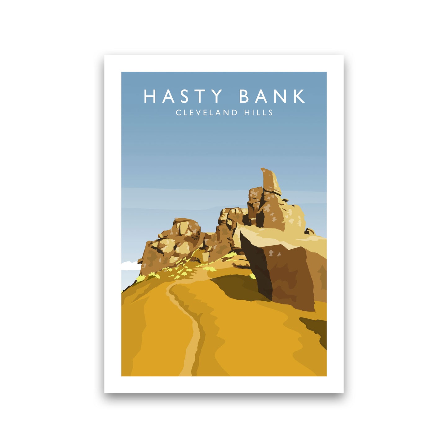 Hasty Bank Portrait Travel Art Print by Richard O'Neill