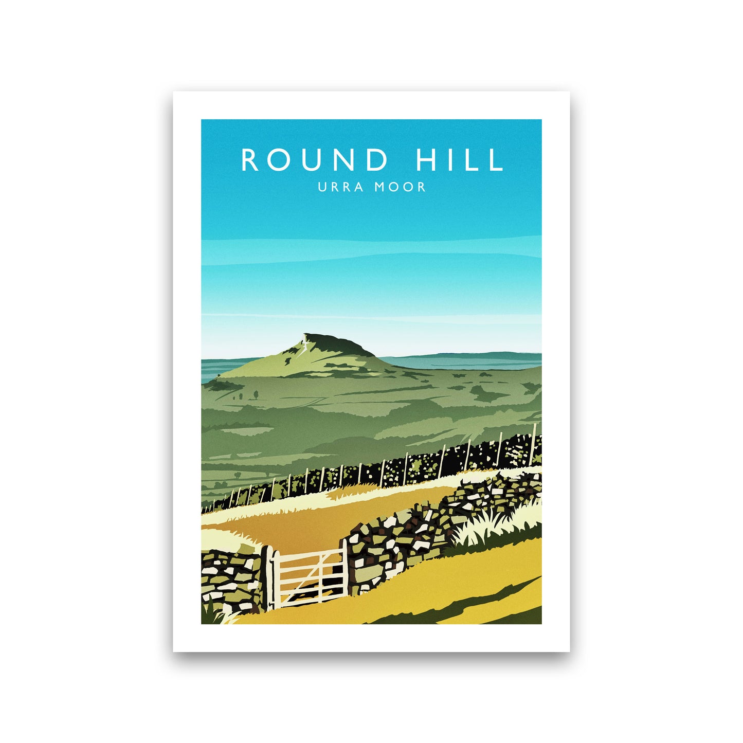 Round Hill Portrait Travel Art Print by Richard O'Neill