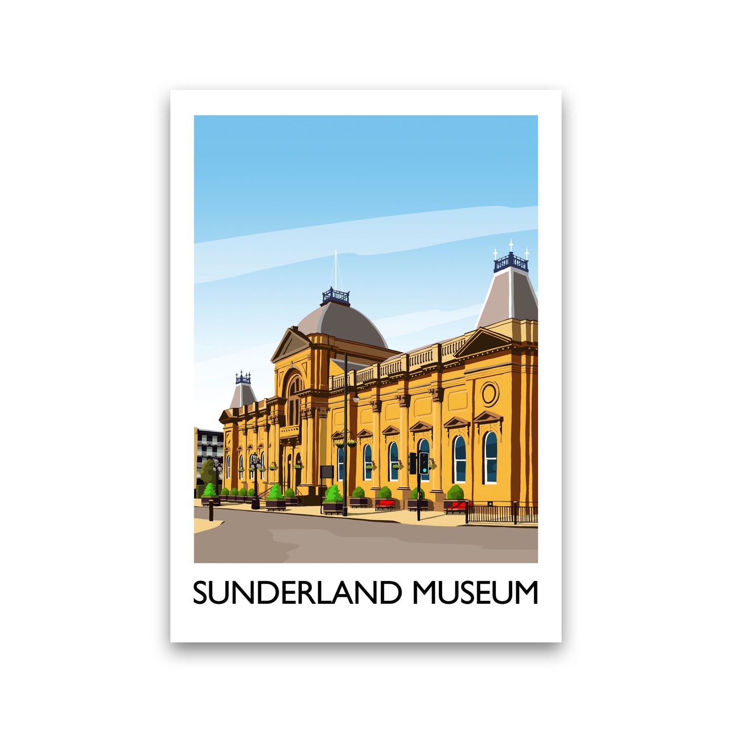 Sunderland Museum 2 Portrait Travel Art Print by Richard O'Neill