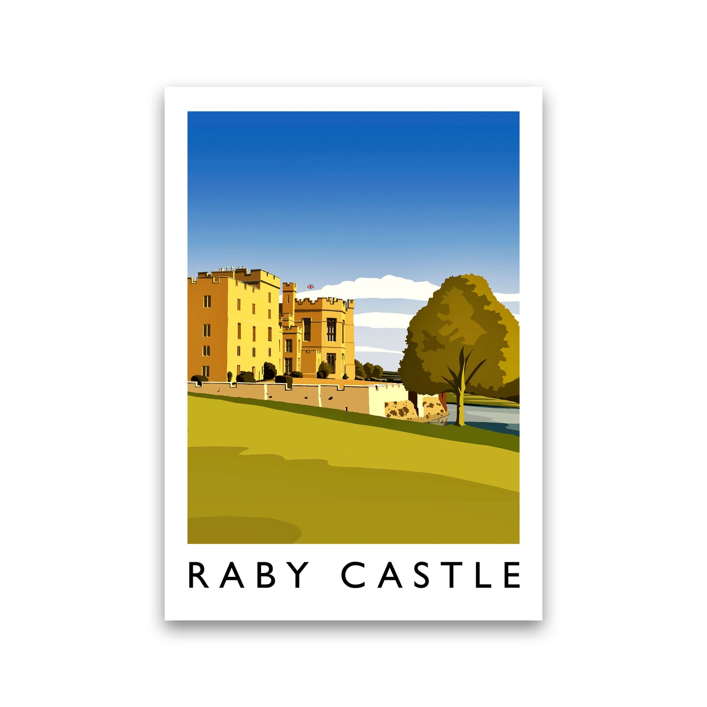 Raby Castle 2 Portrait Travel Art Print by Richard O'Neill