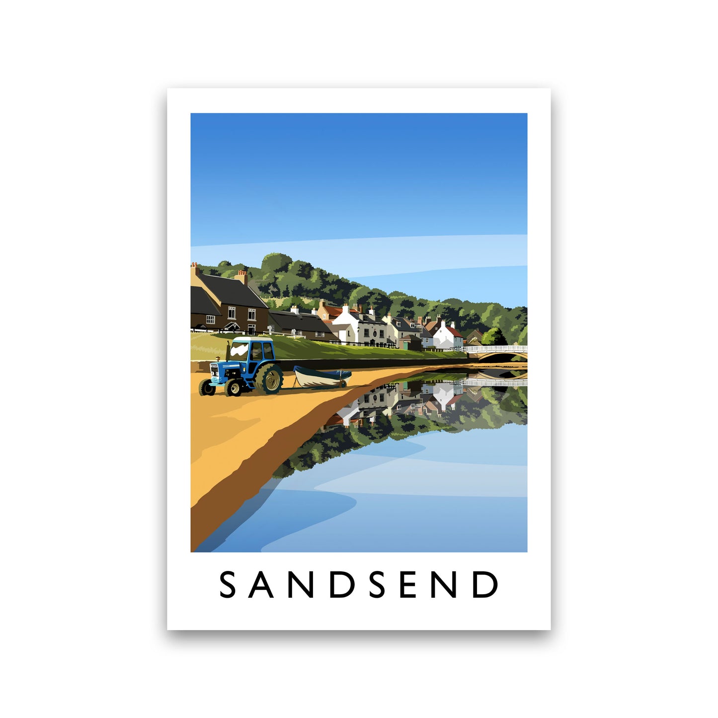 Sandsend 5 Portrait Travel Art Print by Richard O'Neill