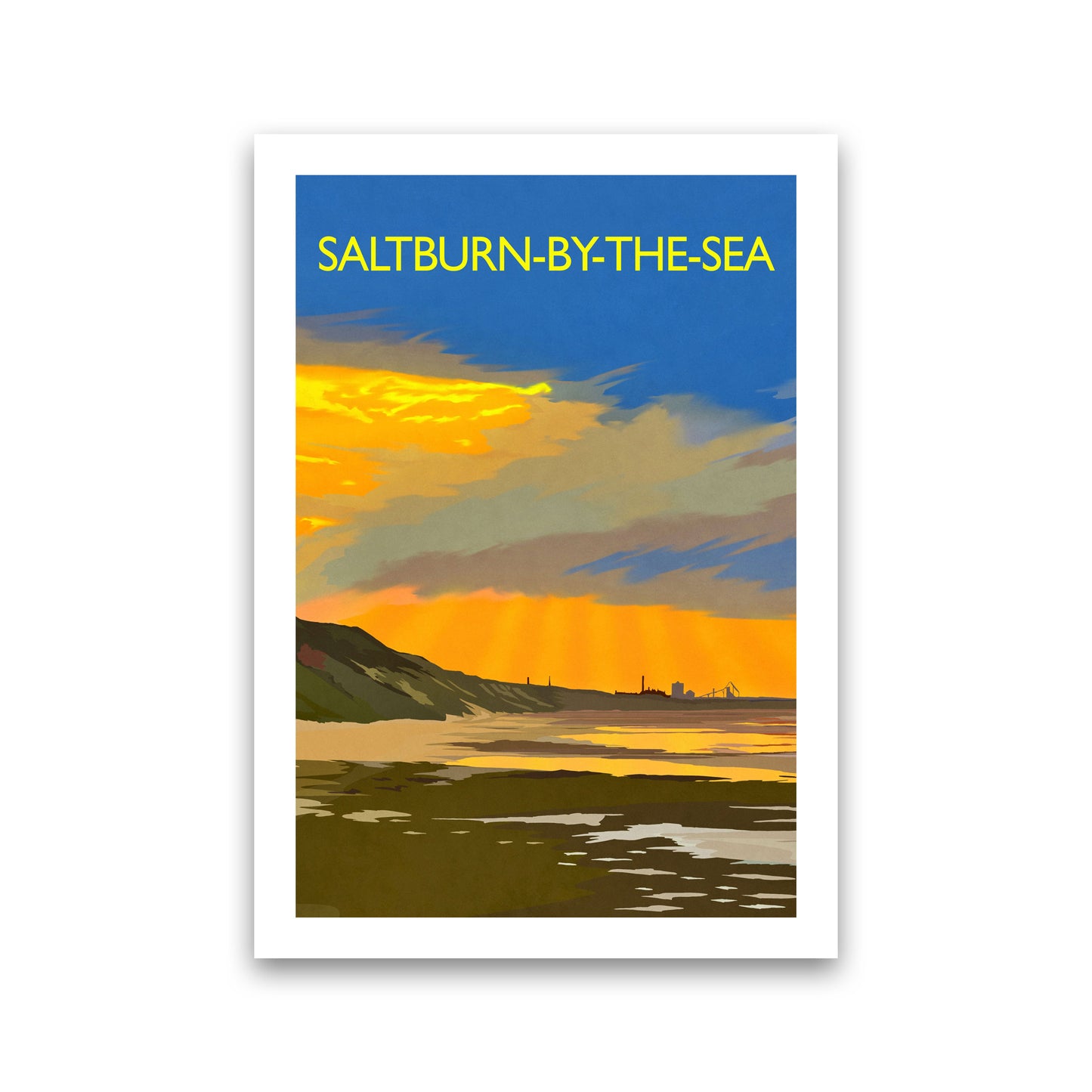 Saltburn-By-The-Sea 4 Portrait Travel Art Print by Richard O'Neill