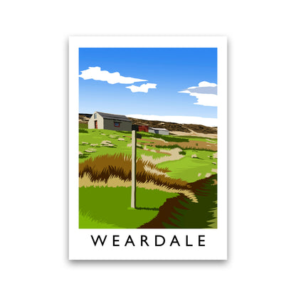 Weardale Portrait Travel Art Print by Richard O'Neill