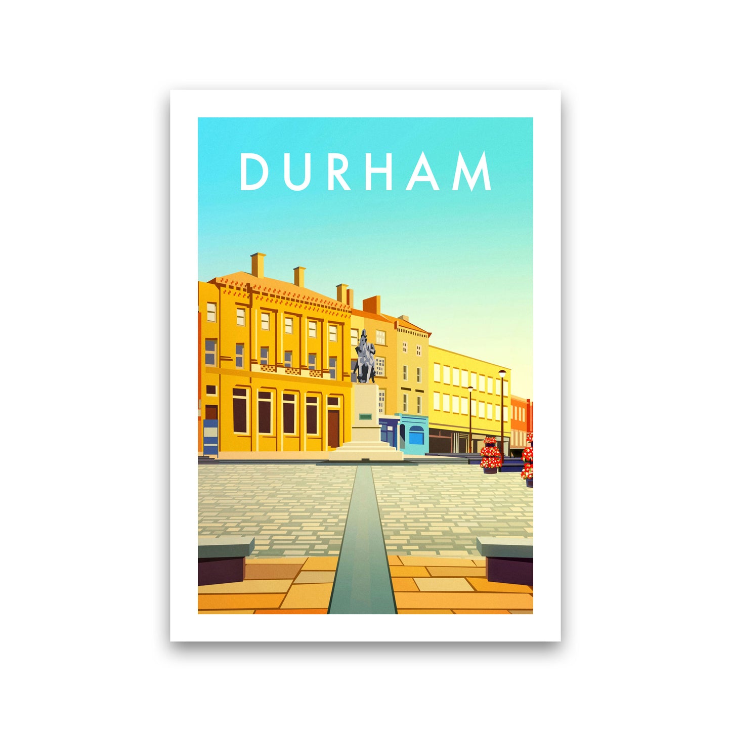 Durham 2 Portrait Travel Art Print by Richard O'Neill