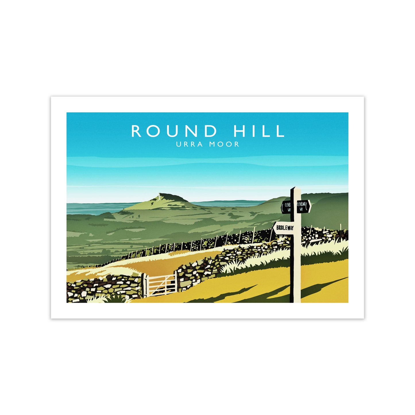 Round Hill Travel Art Print by Richard O'Neill