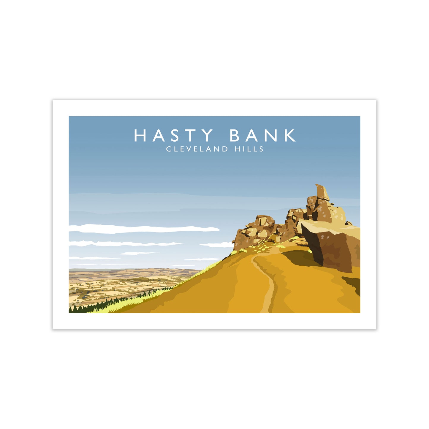 Hasty Bank Travel Art Print by Richard O'Neill