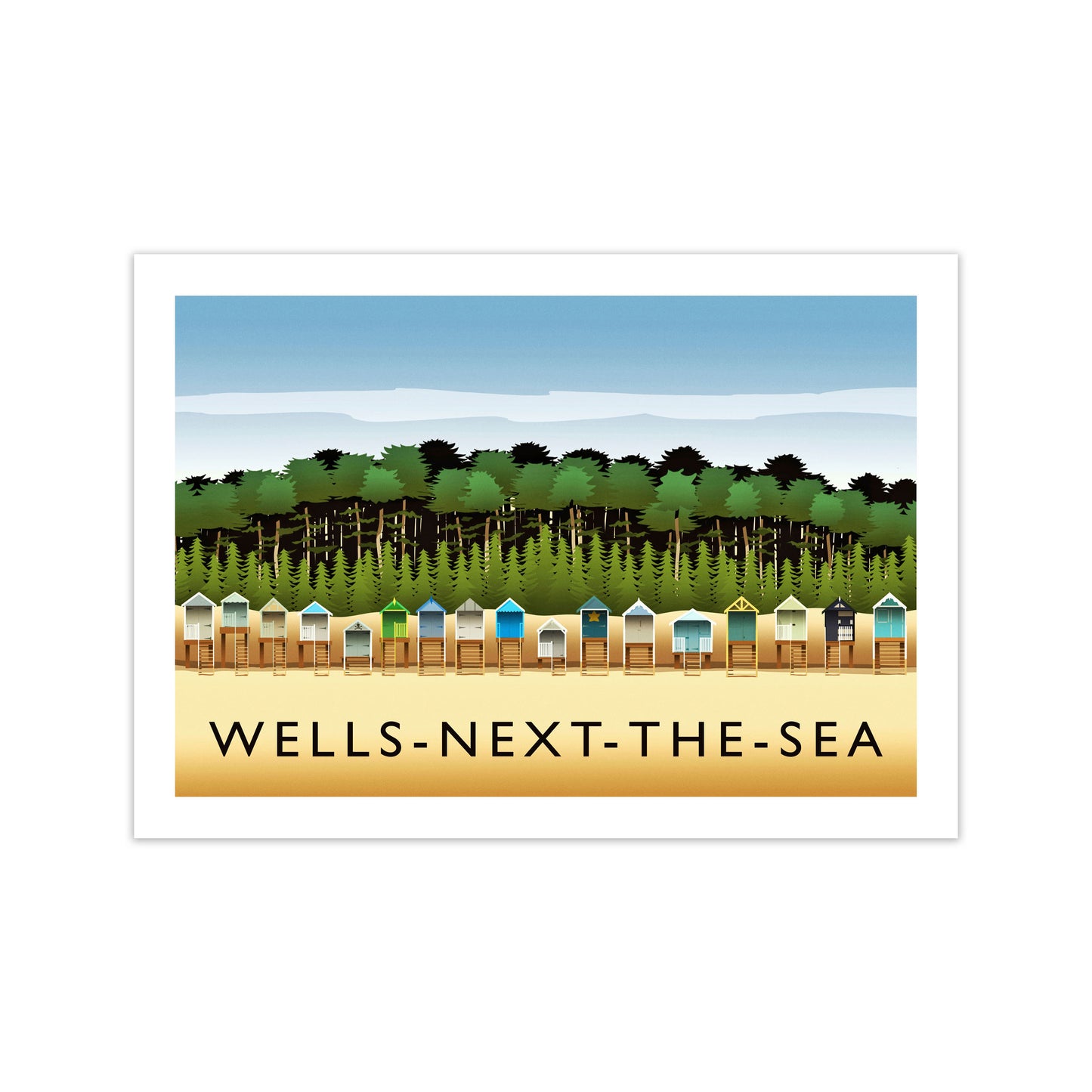 Wells-Next-The-Sea Travel Art Print by Richard O'Neill