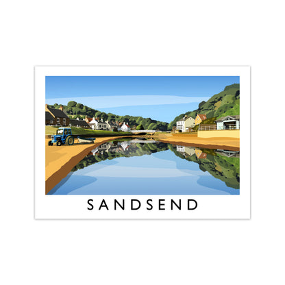 Sandsend 5 Travel Art Print by Richard O'Neill