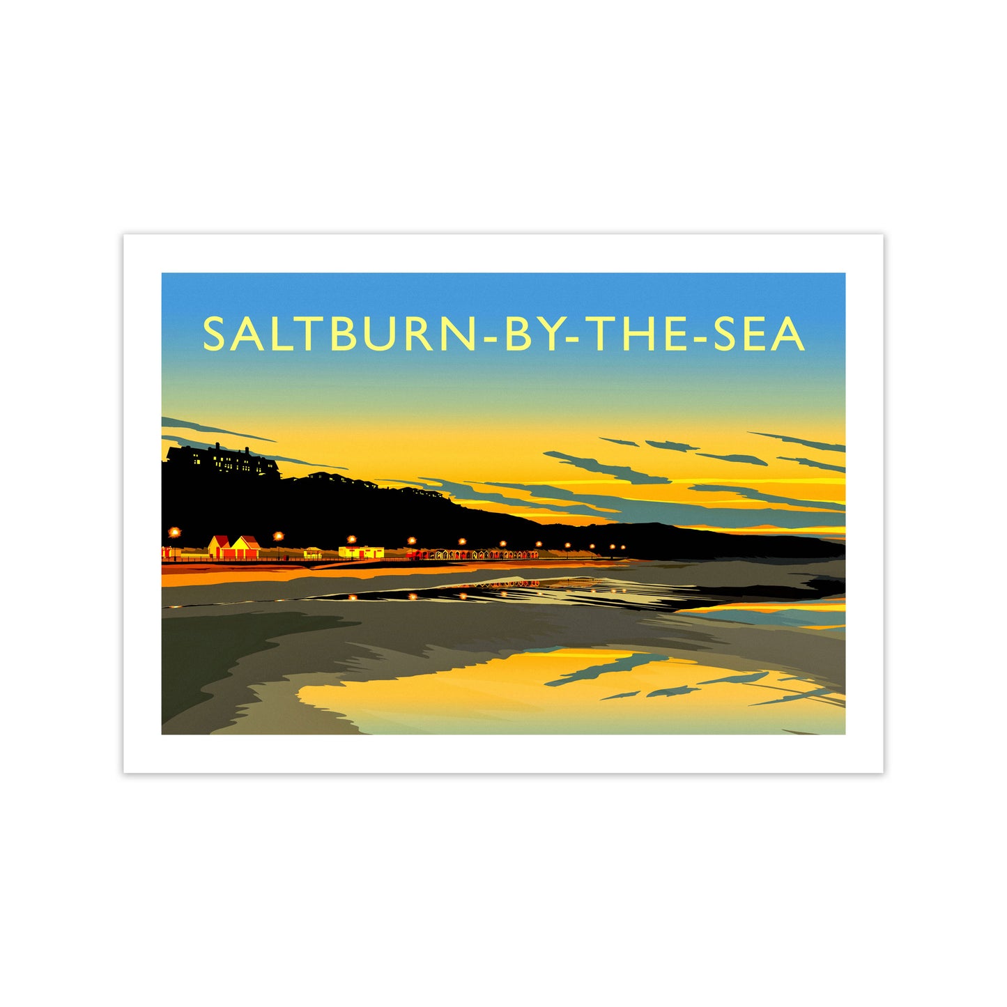 Saltburn-By-The-Sea 3 Travel Art Print by Richard O'Neill