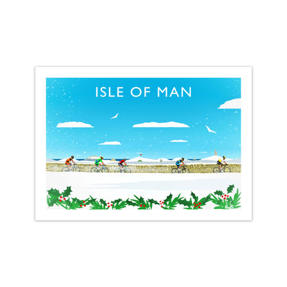 Isle Of Man (Snow) 2 Travel Art Print by Richard O'Neill
