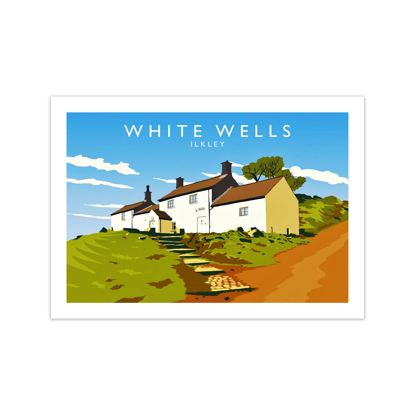 White Wells Travel Art Print by Richard O'Neill