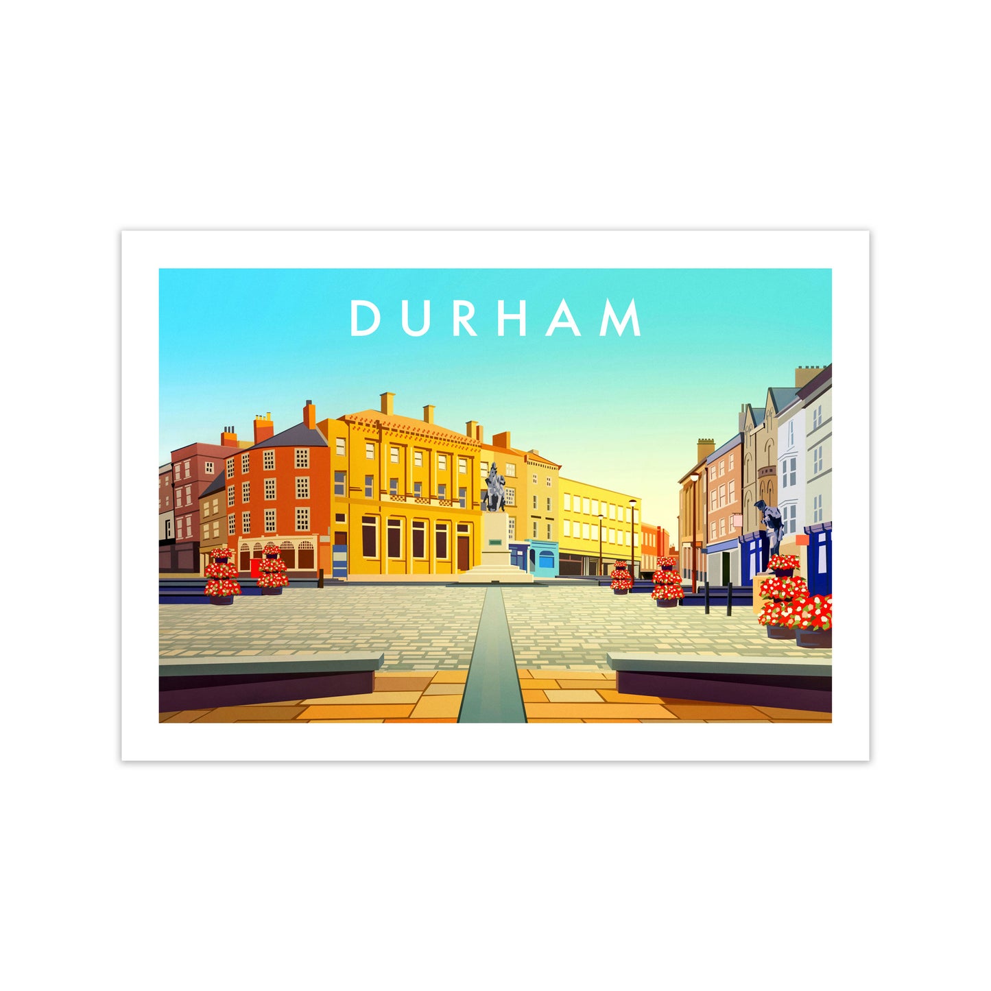 Durham 2 Travel Art Print by Richard O'Neill