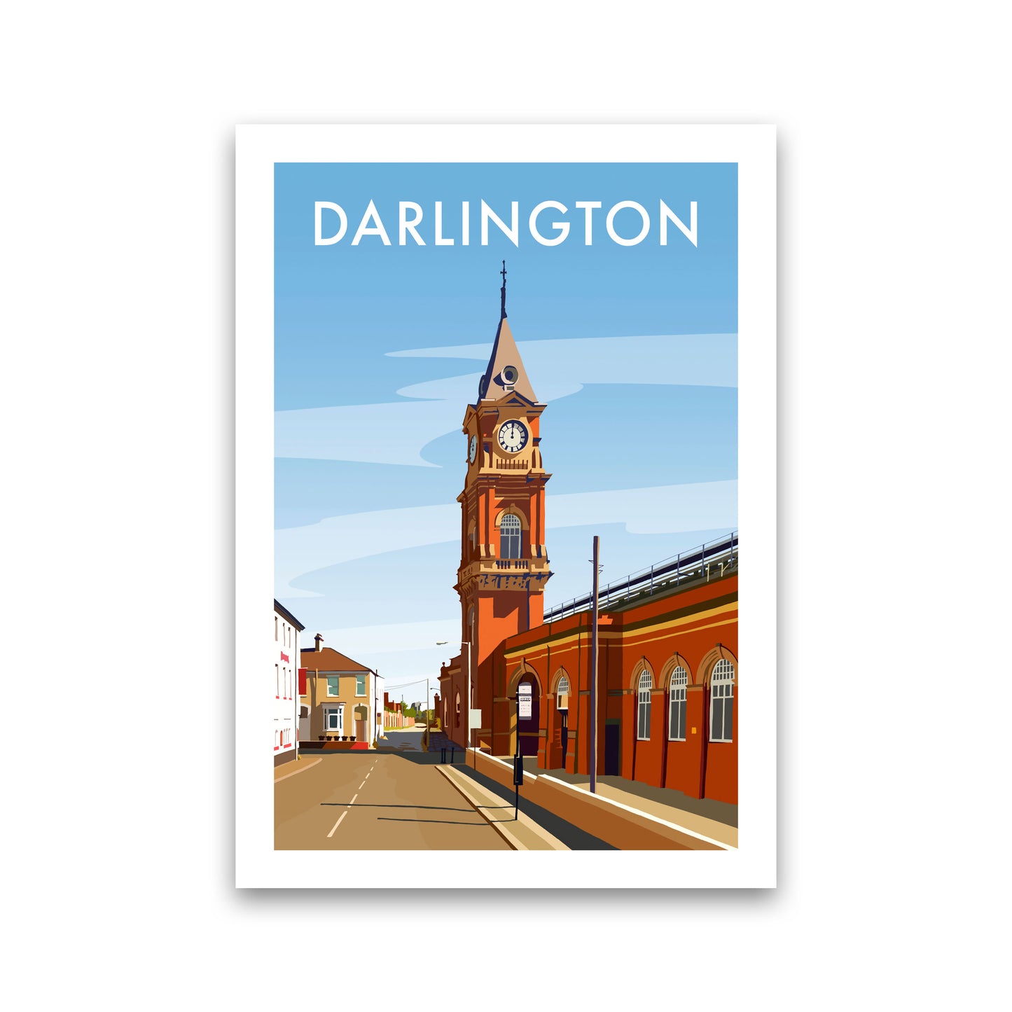 Darlington 3 Travel Art Print by Richard O'Neill