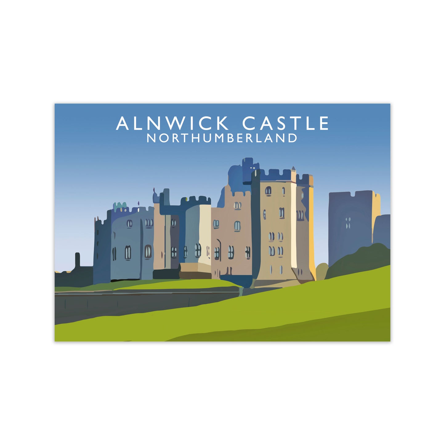 Alnwick Castle Northumberland Art Print by Richard O'Neill