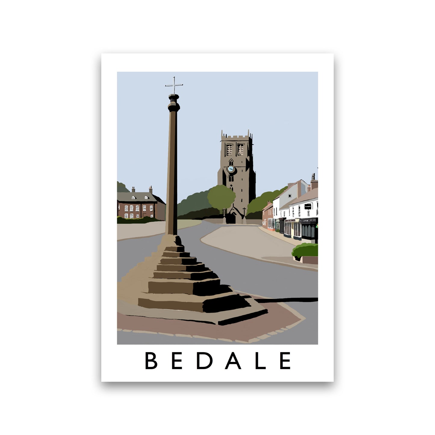 Bedale Framed Digital Art Print by Richard O'Neill