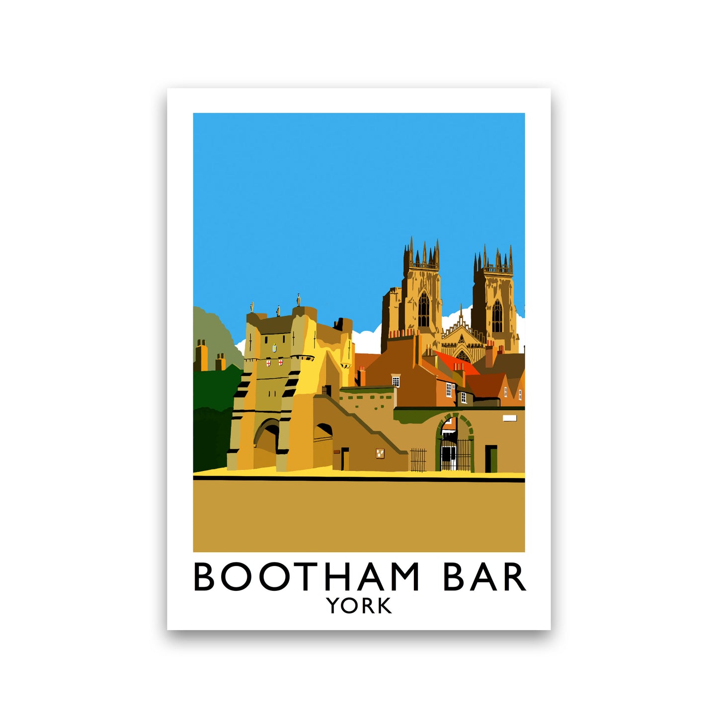 Bootham Bar York Framed Digital Art Print by Richard O'Neill