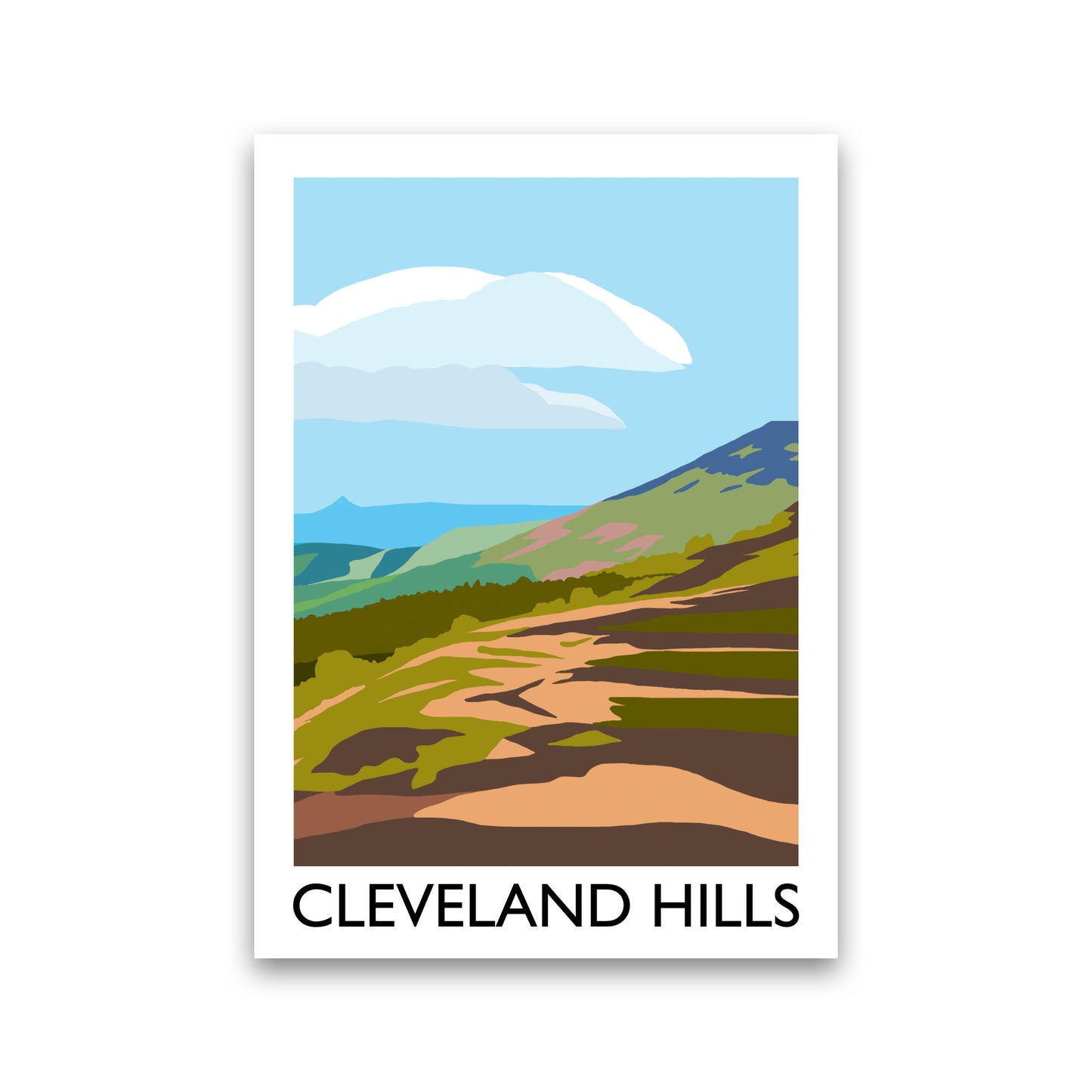 Cleveland Hills Art Print by Richard O'Neill