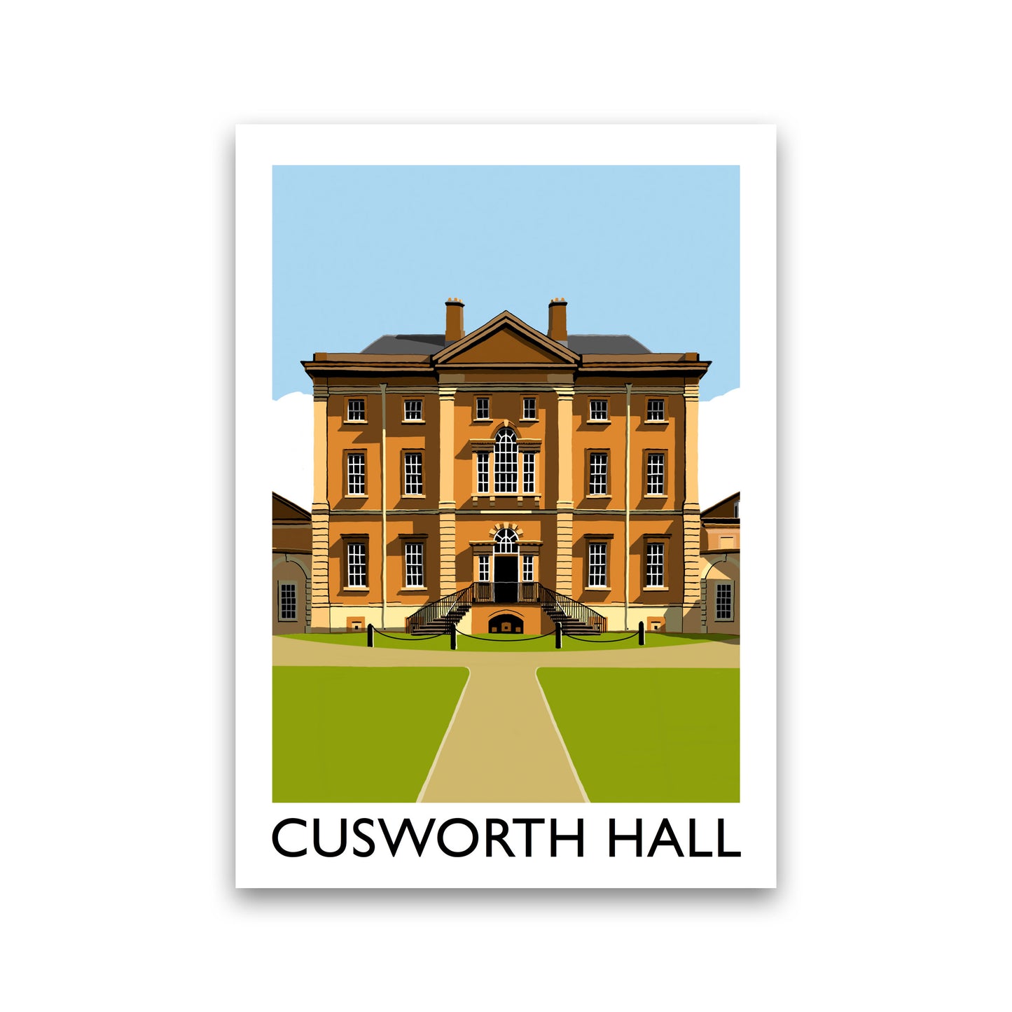 Cusworth Hall Framed Digital Art Print by Richard O'Neill