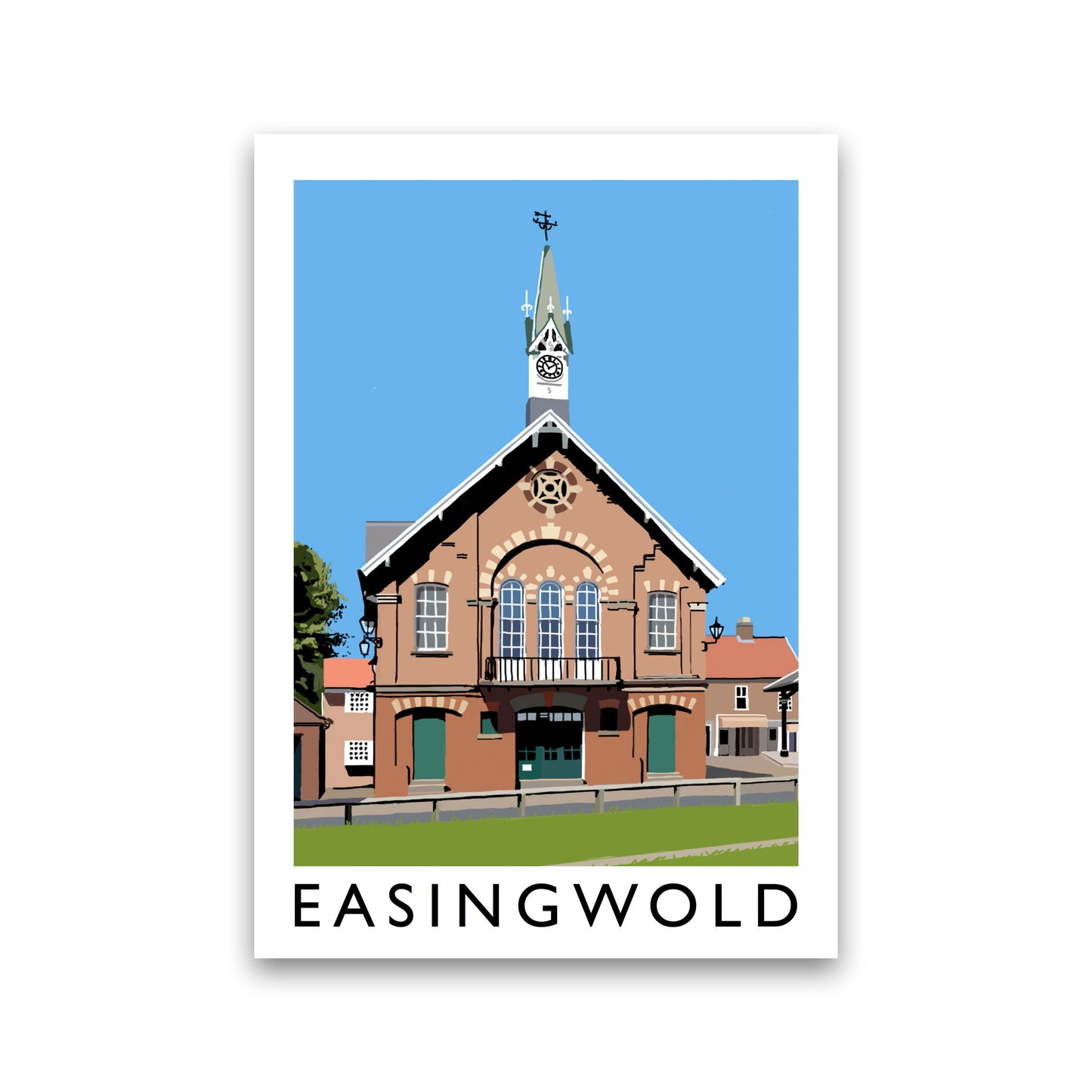 Easingwold Framed Digital Art Print by Richard O'Neill