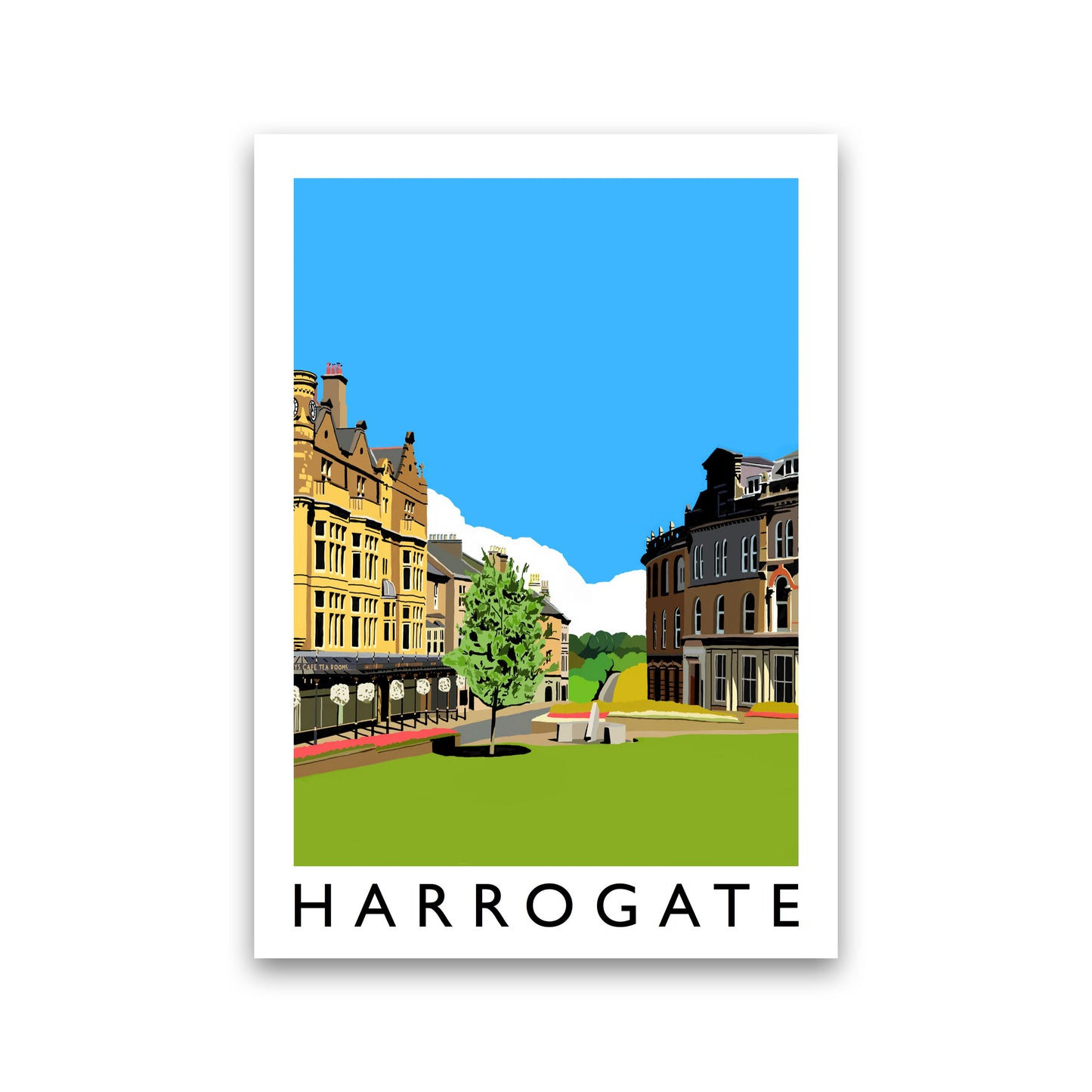 Harrogate Framed Digital Art Print by Richard O'Neill