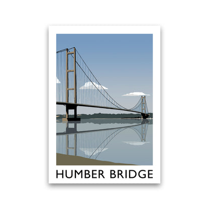 Humber Bridge Framed Digital Art Print by Richard O'Neill