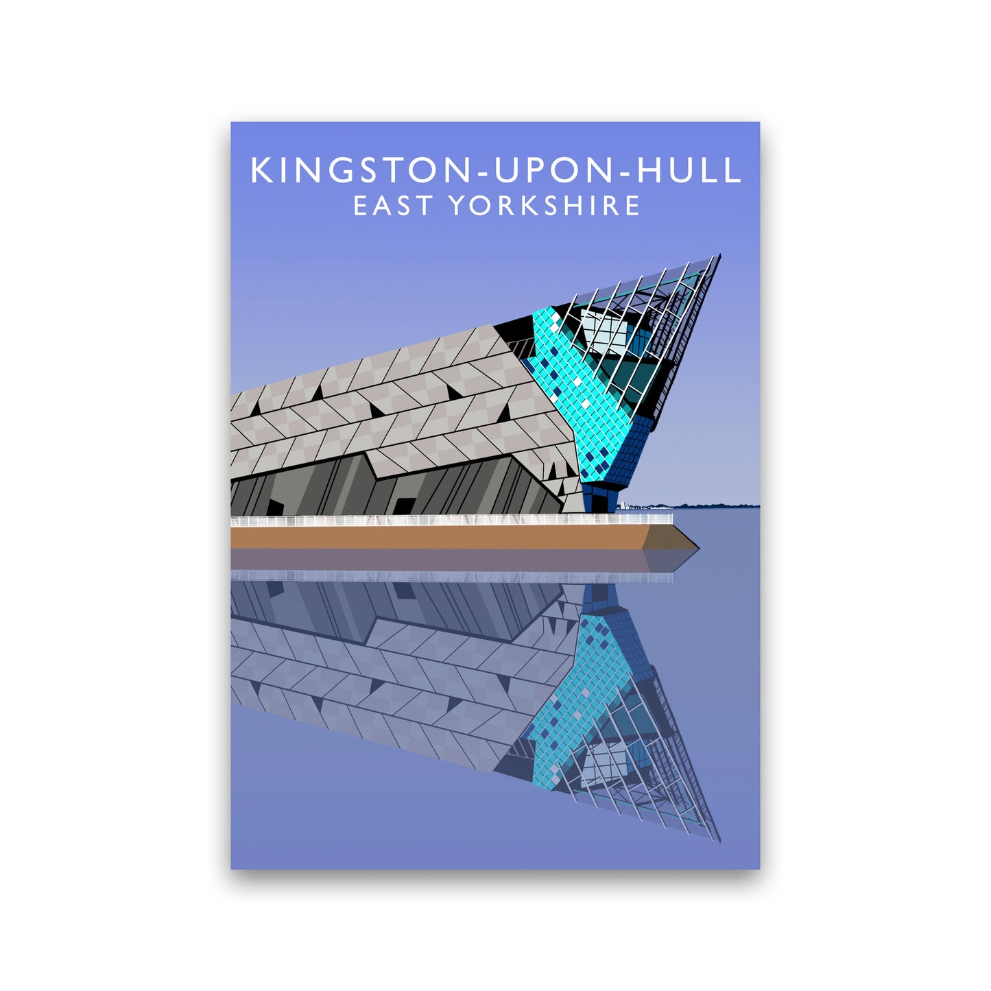 Kingston-upon-Hull by Richard O'Neill Yorkshire Art Print, Vintage Travel Poster