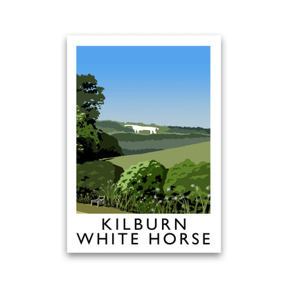 Kilburn White Horse by Richard O'Neill Yorkshire Art Print