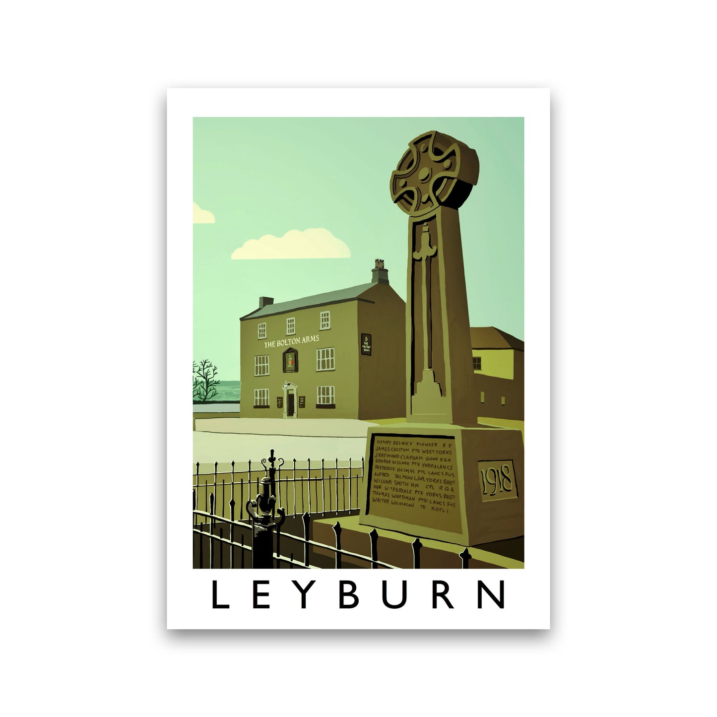 Leyburn Framed Digital Art Print by Richard O'Neill