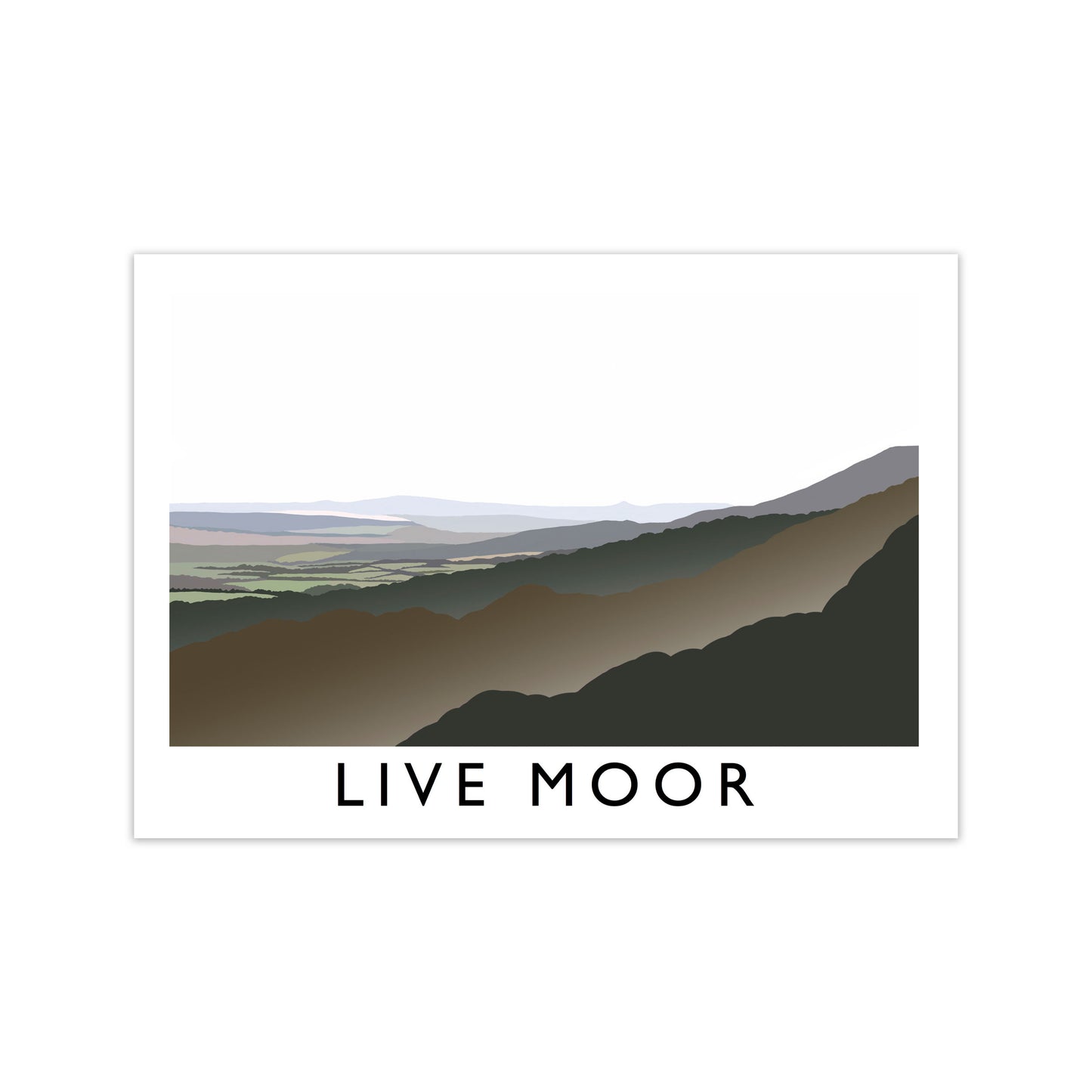 Live Moor Framed Digital Art Print by Richard O'Neill