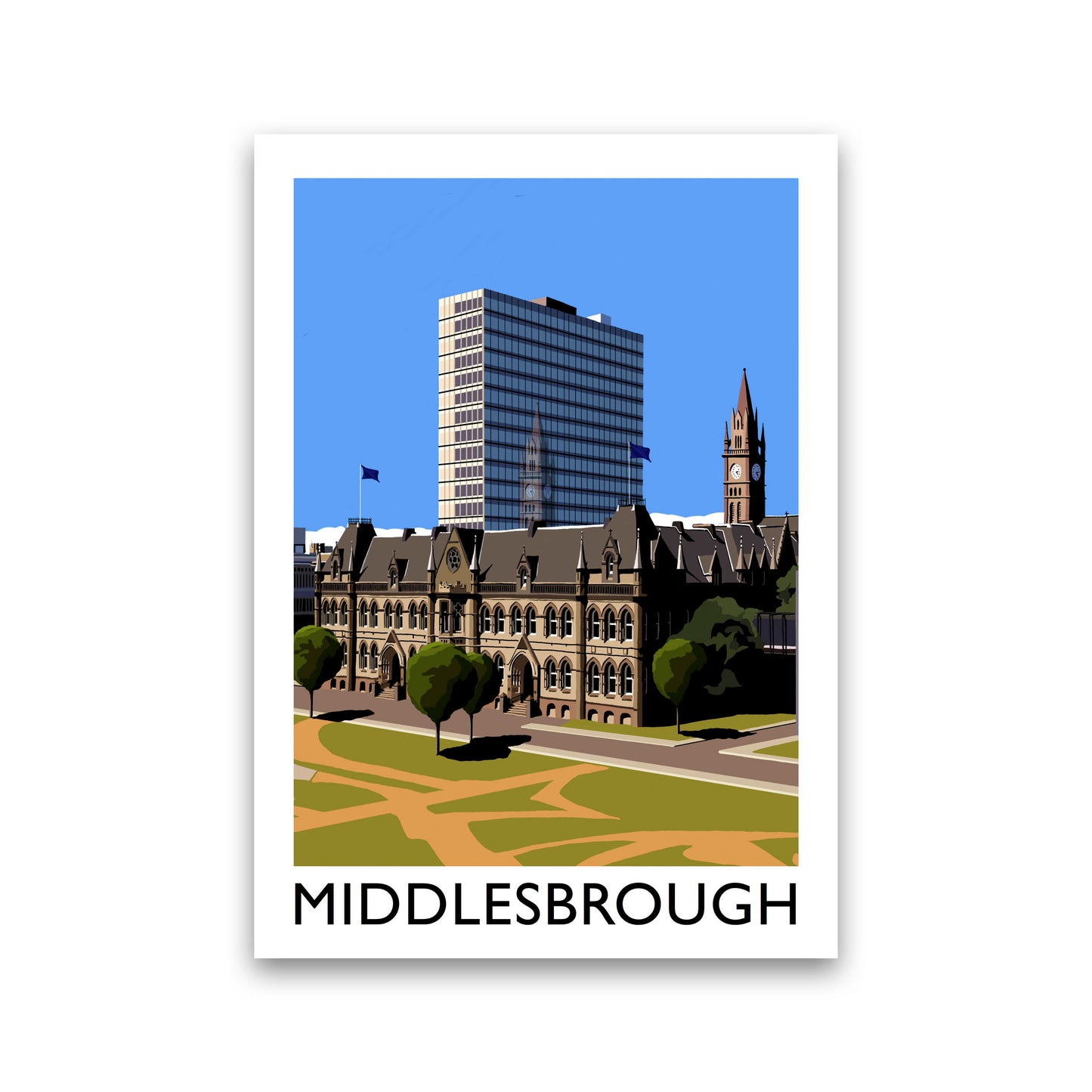 Middlesbrough Art Print by Richard O'Neill