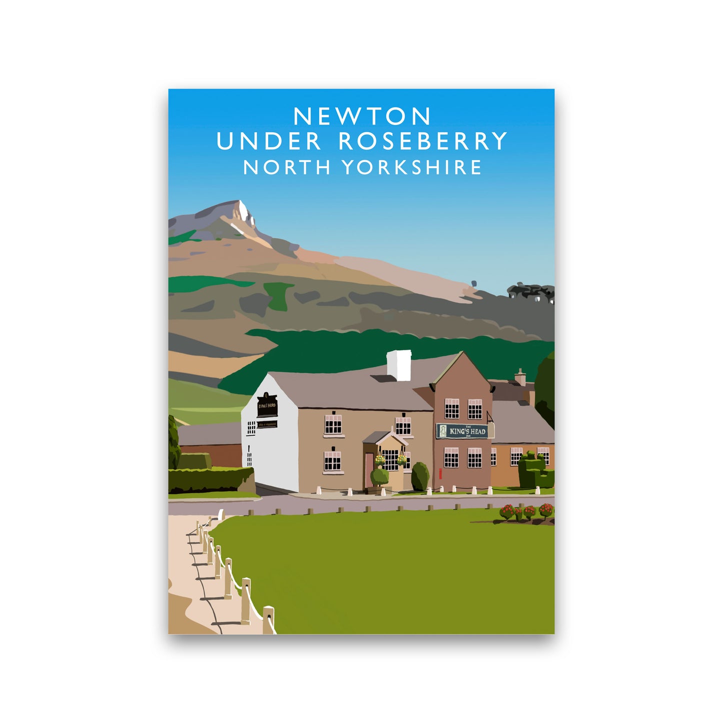 Newton Under Roseberry Art Print by Richard O'Neill