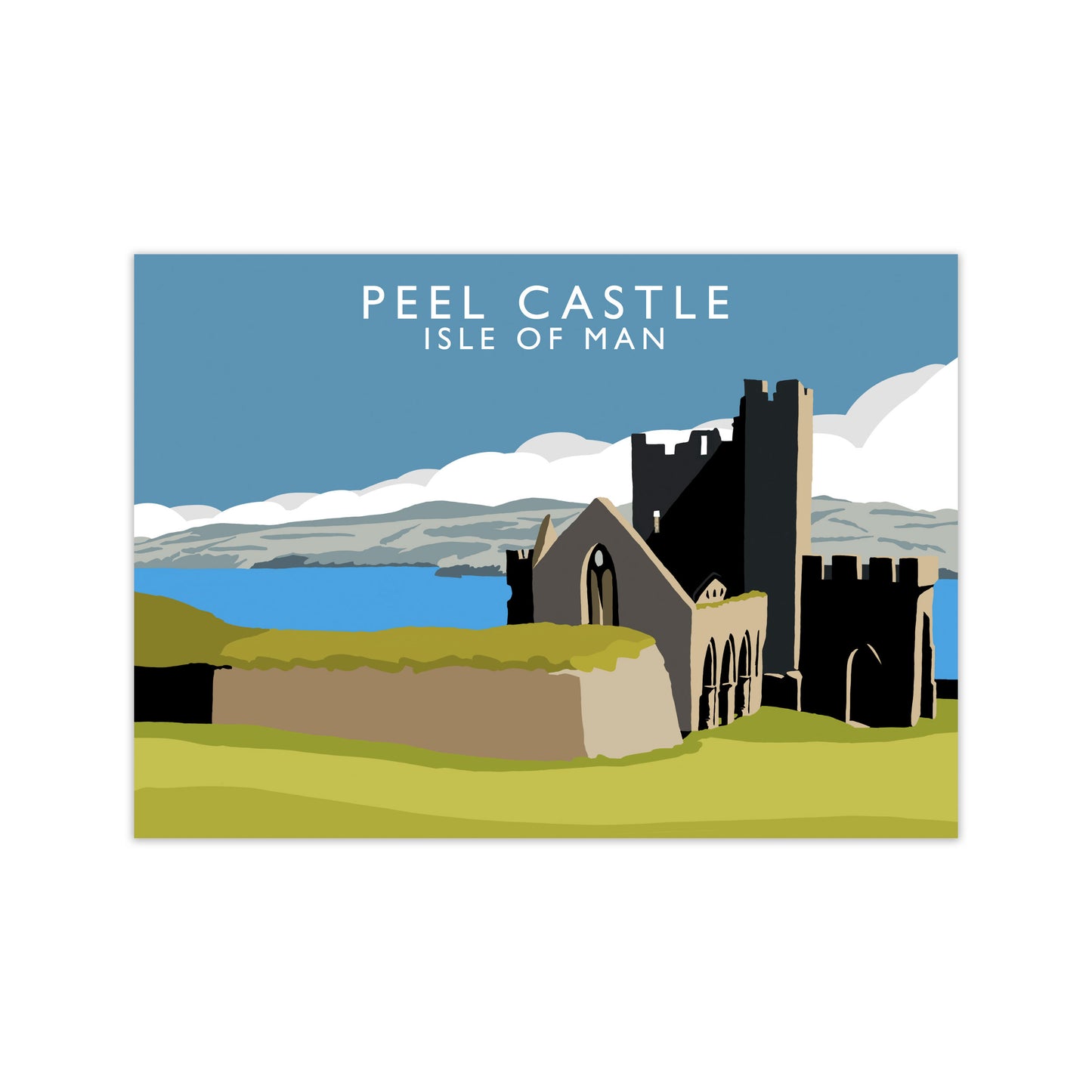 Peel Castle Isle of Man Art Print by Richard O'Neill