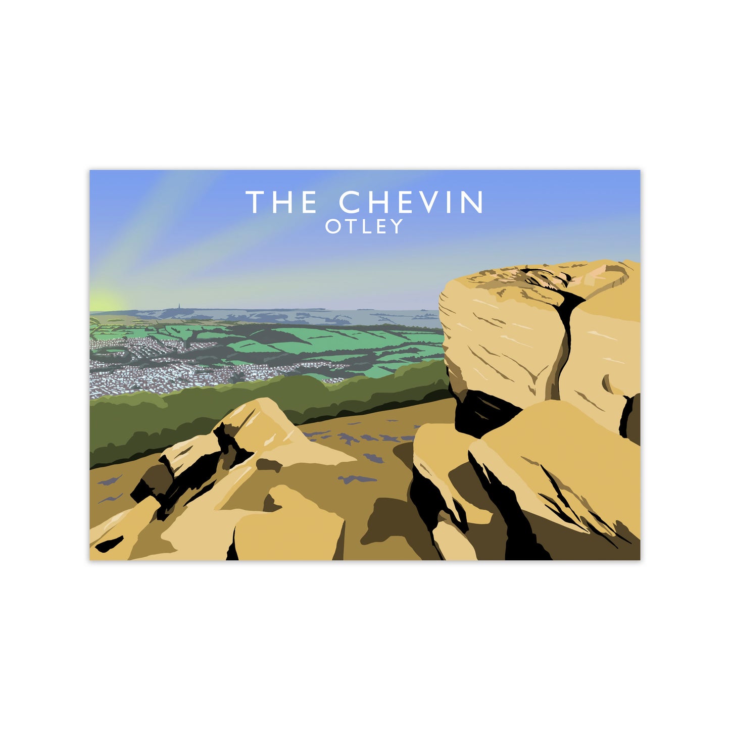 The Chevin Otley Art Print by Richard O'Neill