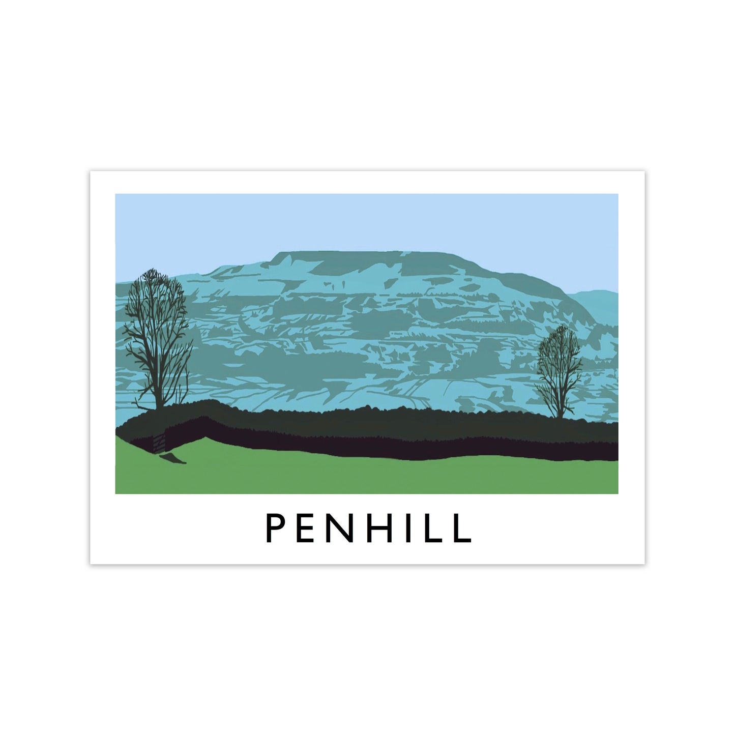 Penhill Art Print by Richard O'Neill