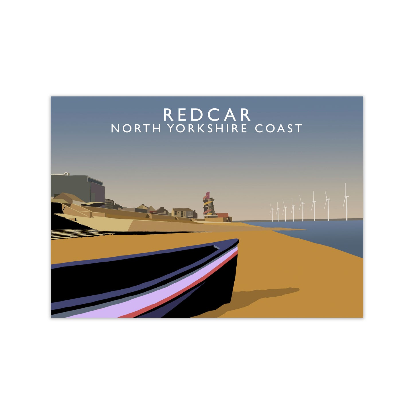 Redcar North Yorkshire Coast Art Print by Richard O'Neill