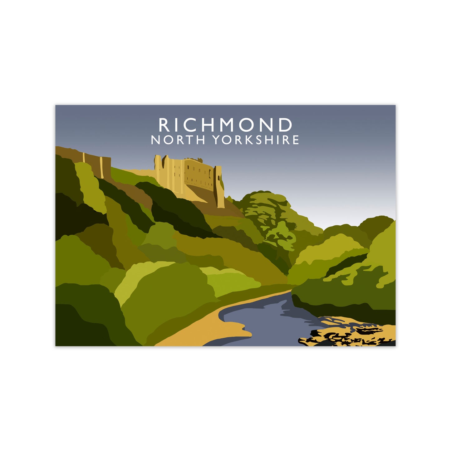 Richmond North Yorkshire Art Print by Richard O'Neill