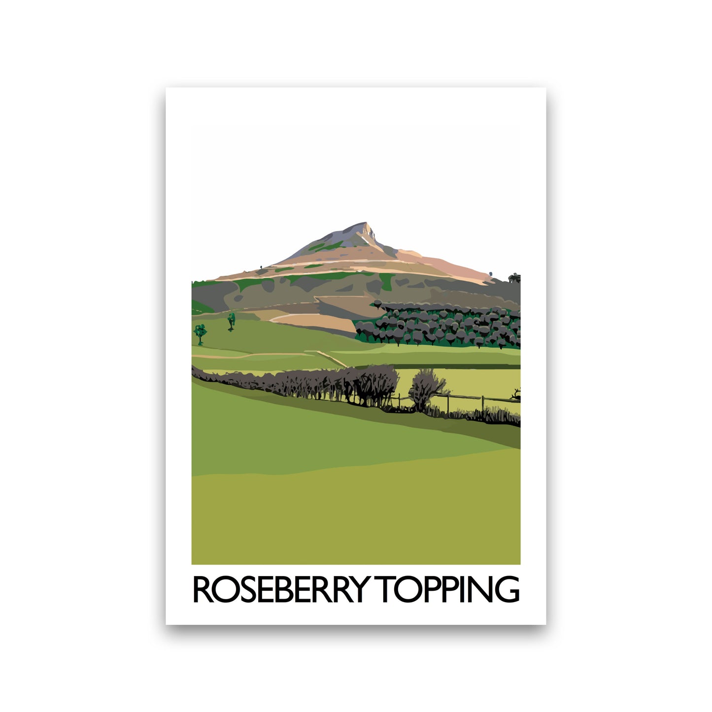 Roseberry Topping 3 Art Print by Richard O'Neill